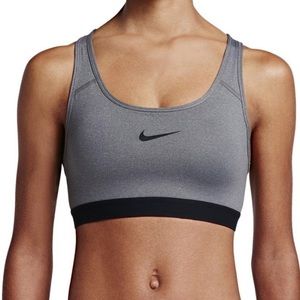 Nike Dri-Fit Grey Logo Racerback Sportsbra